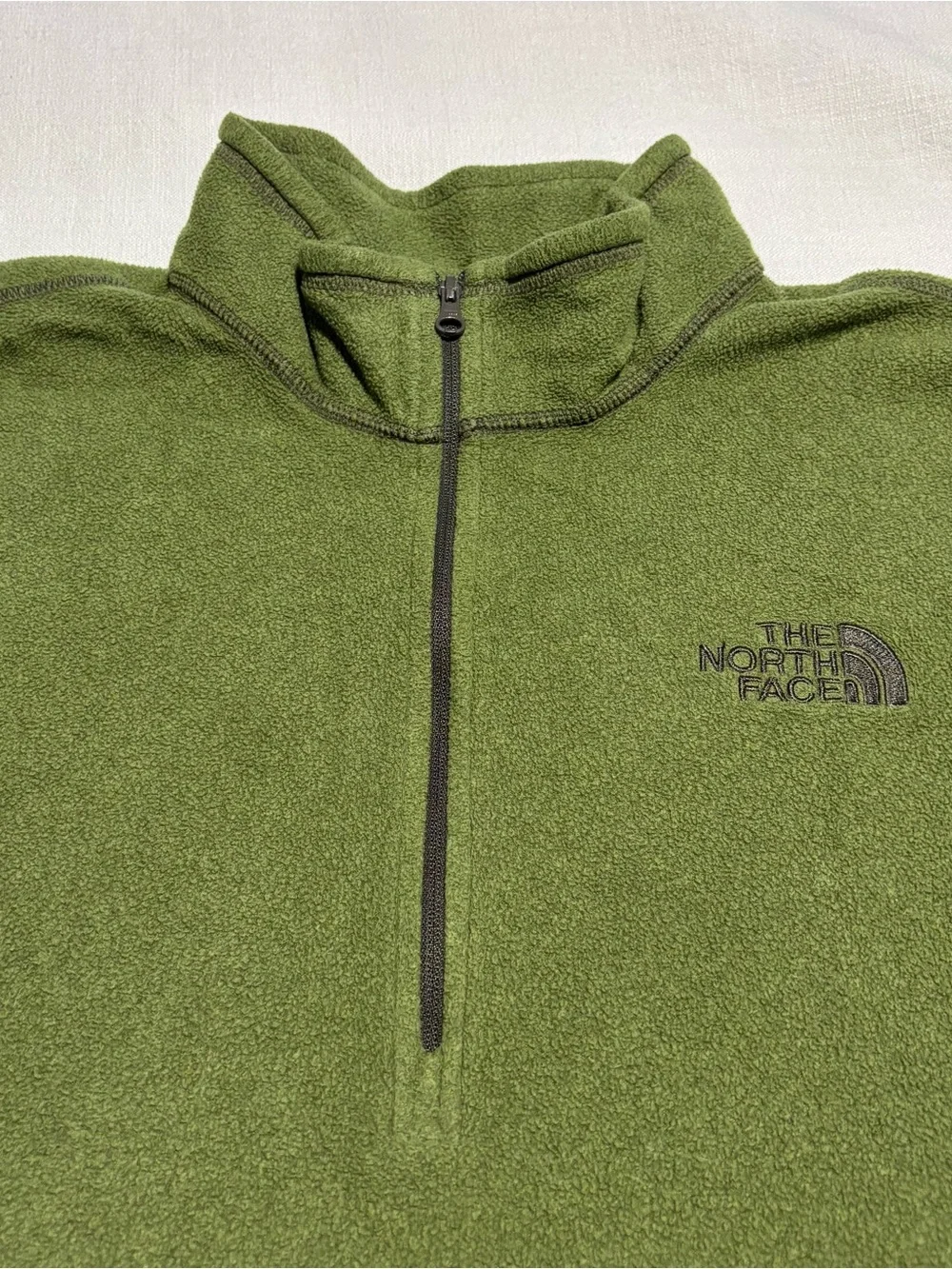 Men’s The North Face Fleece 1/2 Zip Pullover | Green | Size XL